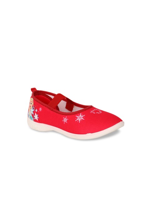 

Disney Girls Red Printed Fabric Ballerinas
