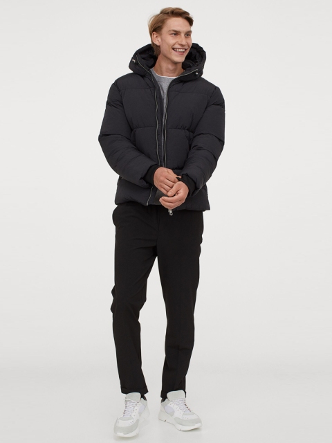 

H&M Men Black Puffer Jacket