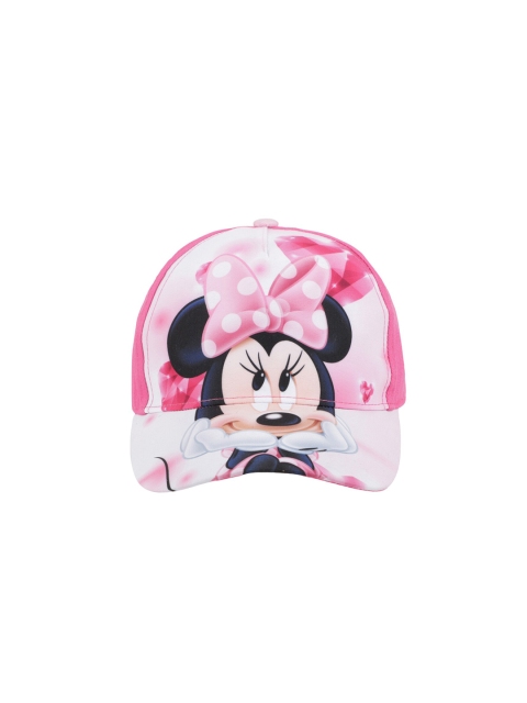 

Kids Ville Girls Pink Minnie Printed Snapback Cap