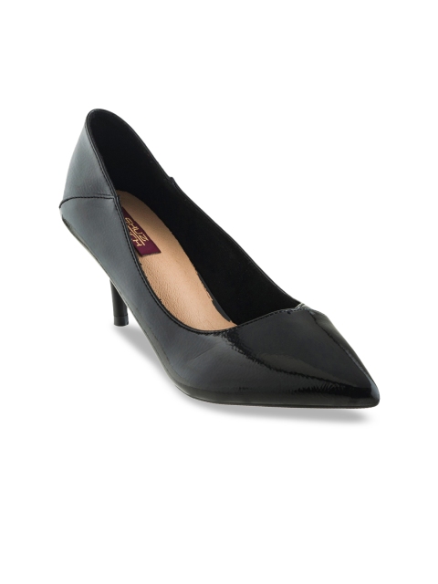 

SHUZ TOUCH Women Black Solid Pumps