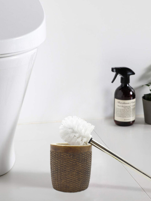 

OBSESSIONS Brown Polyresin Alvina Toilet Brush With Holder