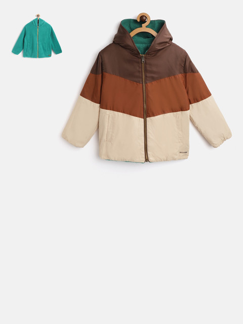 

Cherry Crumble Unisex Kids Multicoloured Colourblocked Padded Jacket, Multi