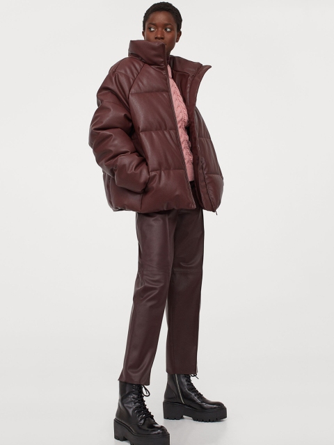 

H&M Women Brown Puffer Jacket