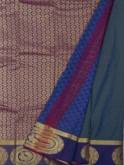 

Pothys Blue & Red Art Silk Woven Design Saree