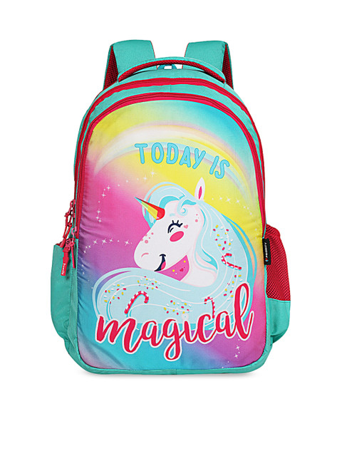 

Priority Girls Sea Green & Pink Graphic Backpack