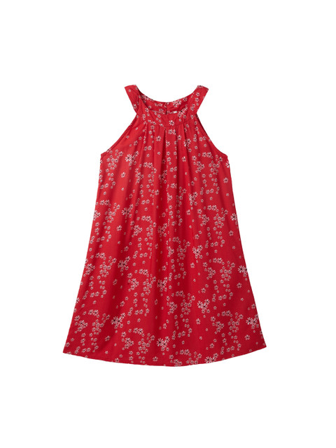 

Cub McPaws Girls Red Printed A-Line Dress