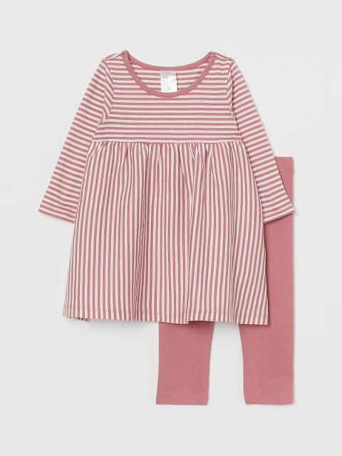 

H&M Girls Pink 2-Piece Cotton Set