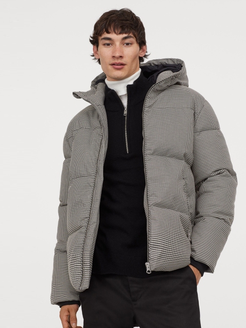 

H&M Men Grey Puffer Jacket