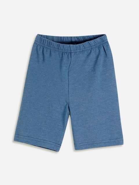 

Aomi Girls Blue Solid Regular Fit Regular Shorts