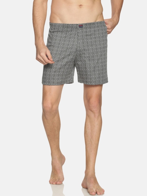

IVOC Men Olive Green & White Printed Boxers IOMBS02SC03L35-4312