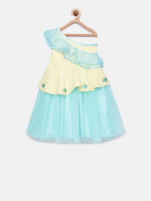 

Tutus By Tutu Girls Yellow Colourblocked A-Line Dress