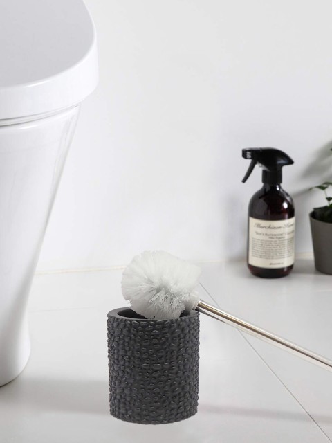 

OBSESSIONS Black & White Polyresin Alvina Toilet Brush