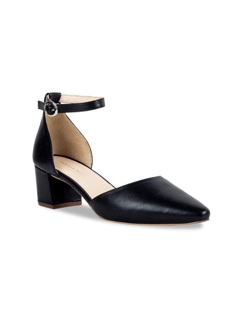 

Vanilla Moon Women Black Leather Solid Pumps
