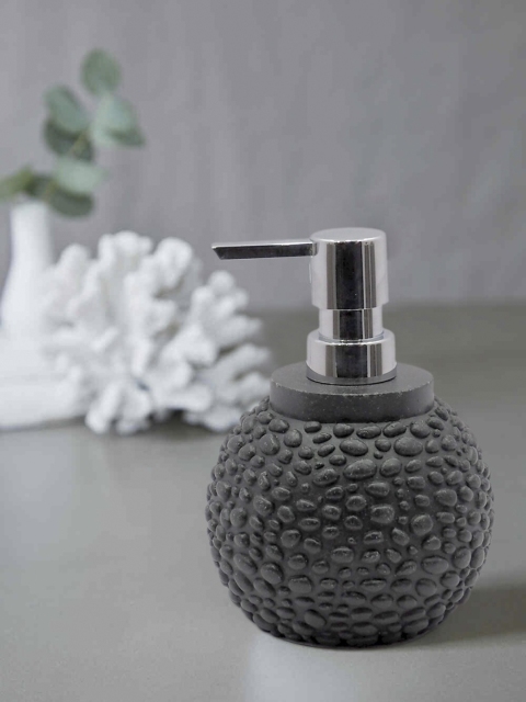 

OBSESSIONS Grey Solid Polyresin Alvina Soap Dispenser