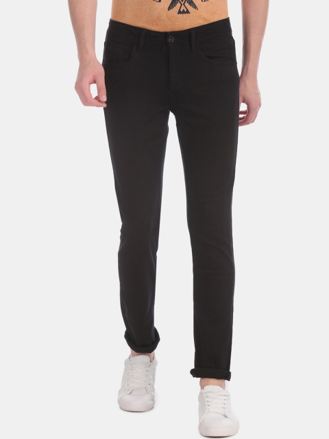 

Flying Machine Men Black Slim Fit Low-Rise Clean Look Jeans