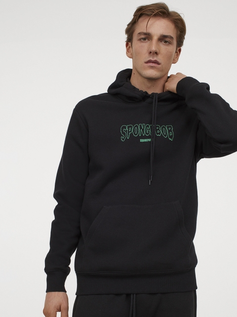 

H&M Men Black Sponge Bob Hoodie