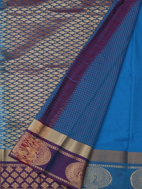

Pothys Blue & Off-White Art Silk Woven Design Saree