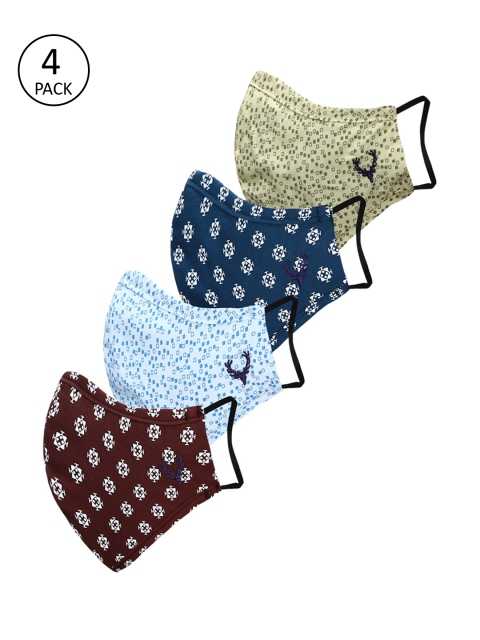 

Allen Solly Junior Kids 4 Pcs 3-Ply Fabric Outdoor Masks, Multi