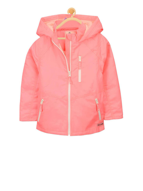 

Cherry Crumble Unisex Kids Pink Solid Padded Jacket