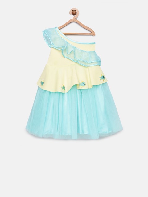 

Tutus By Tutu Girls Yellow Colourblocked A-Line Dress
