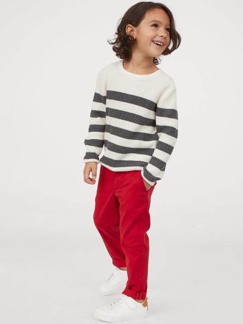 

H&M Boys Red Cotton Chinos