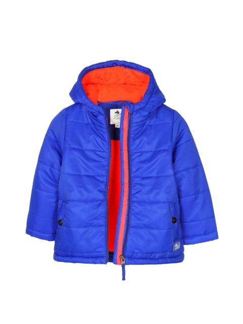 

Cherry Crumble Unisex Kids Blue Solid Padded Jacket