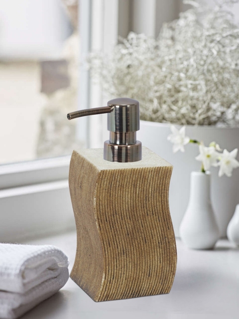 

OBSESSIONS Beige Alvina Polyresin Soap Dispenser