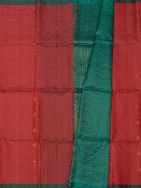 

Pothys Pink & Green Pure Silk Woven Design Saree