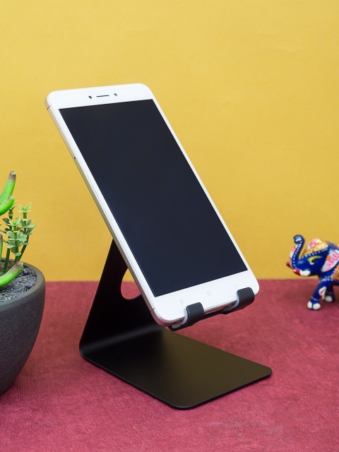 

Golden Peacock Black Smart Phone Stand Holder