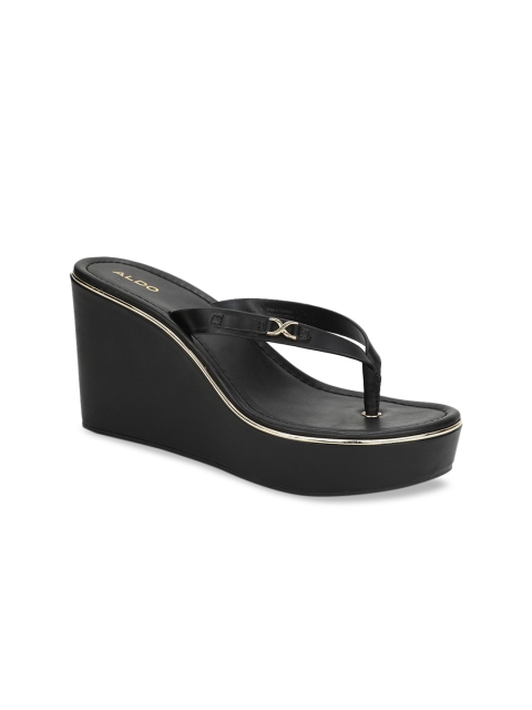 

ALDO Women Black Solid Wedges