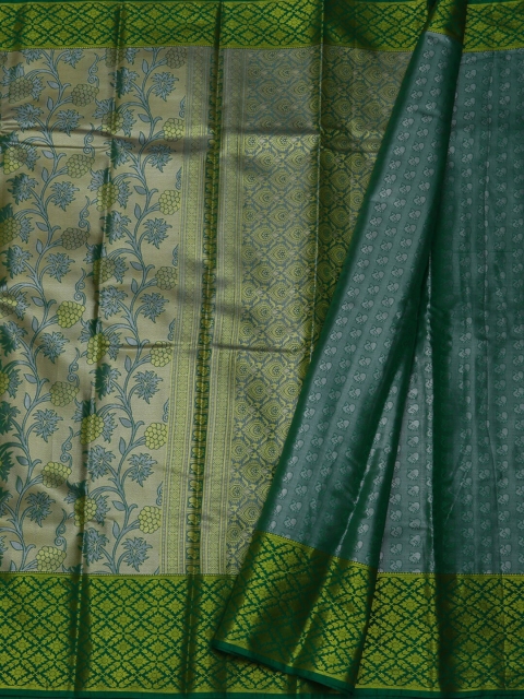 

Pothys Green & Blue Tissue Woven Design Saree