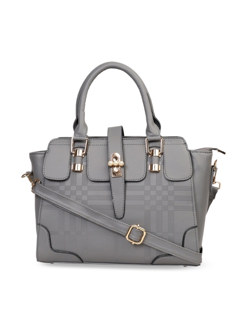 

LEGAL BRIBE Grey Textured Shoulder Bag