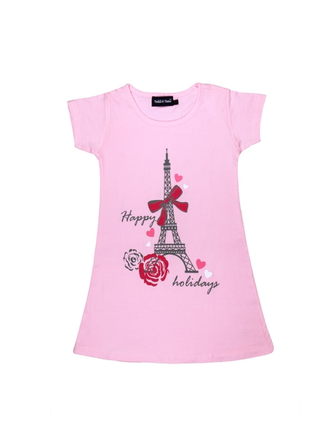 

Todd N Teen Pink Printed Nightdress