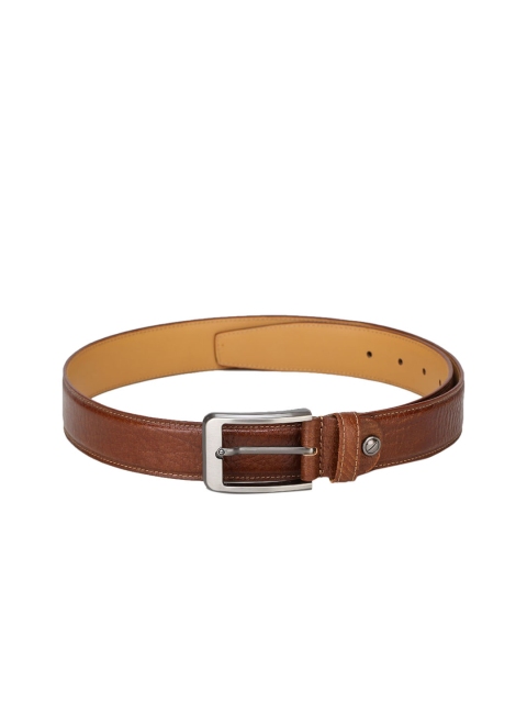 

Alvaro Castagnino Men Brown Leather Textured Belt