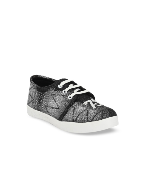 

Big Fox Boys Grey & Black Printed Sneakers