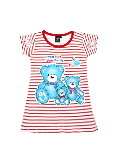 

Todd N Teen Girls Red & White Striped Nightdress