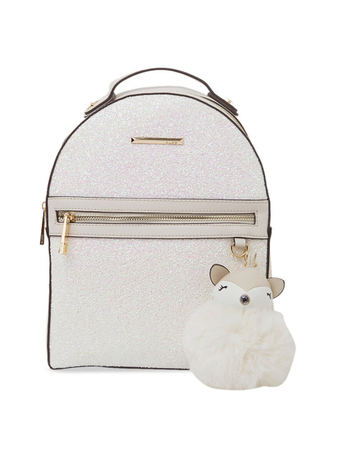 

ALDO Women Cream-Coloured Solid Backpack