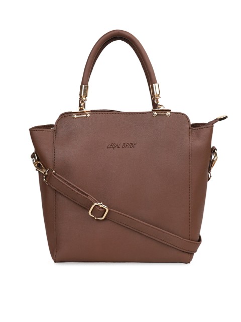 

LEGAL BRIBE Brown Solid Shoulder Bag