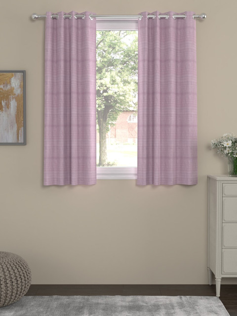 

ROSARA HOME Purple Set of 2 Window Curtains