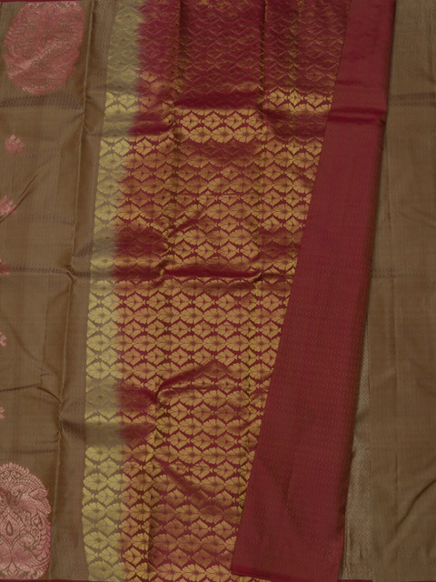 

Pothys Brown & Maroon Pure Silk Woven Design Saree