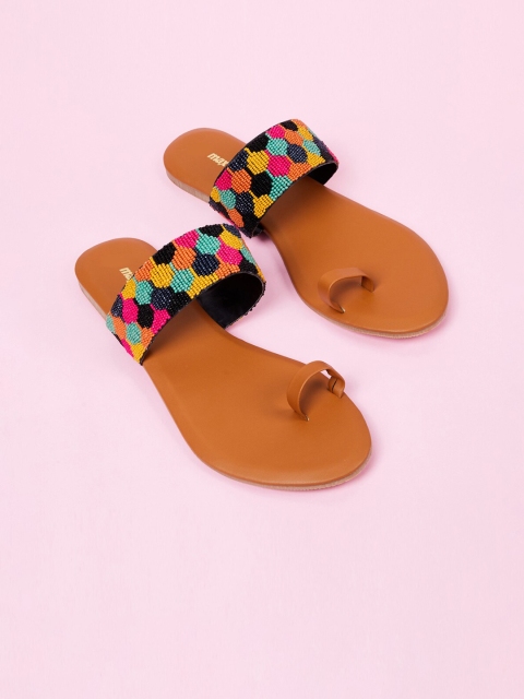 

max Women Multicoloured Woven Design Sandals, Multi
