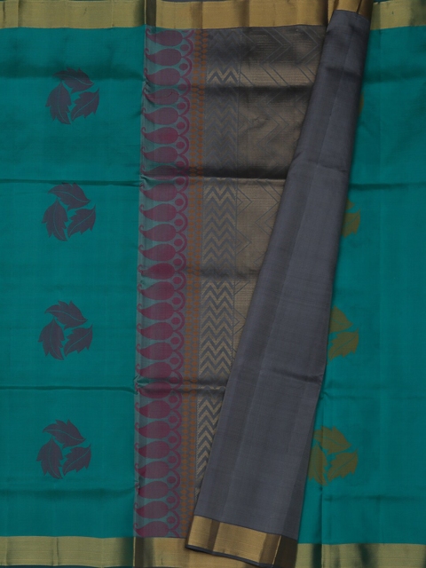 

Pothys Blue Printed Pure Silk Saree