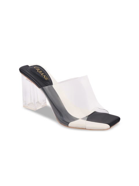 

URBANE Women Black Printed Sandals