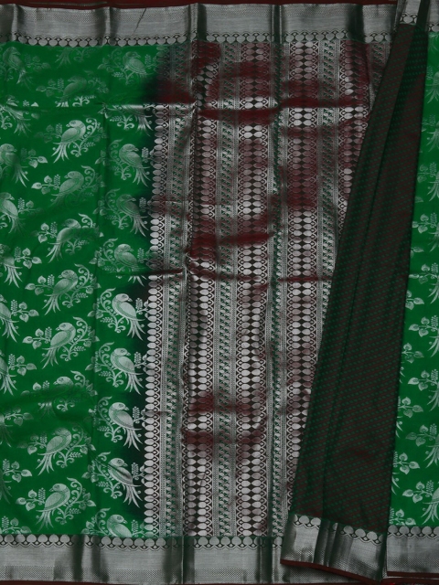

Pothys Green Woven Design Tissue Saree