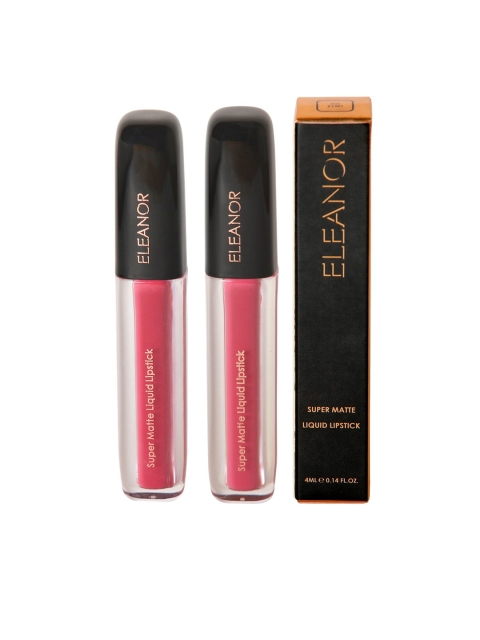 

ELEANOR Set of 2 Super Matte Liquid Lipstick 4 ml each, Pink
