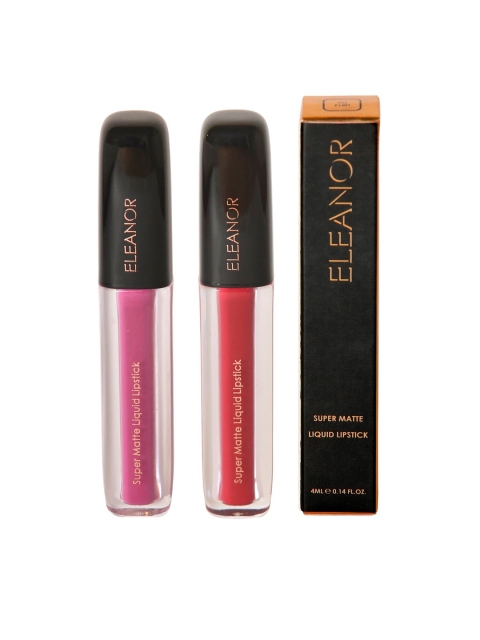 

ELEANOR Set of 2 Super Matte Liquid Lipstick LM01_02, Multi