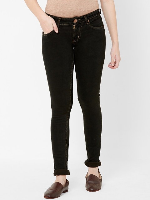

Juliet Women Coffee Brown Slim Fit Low-Rise Clean Look Jeans