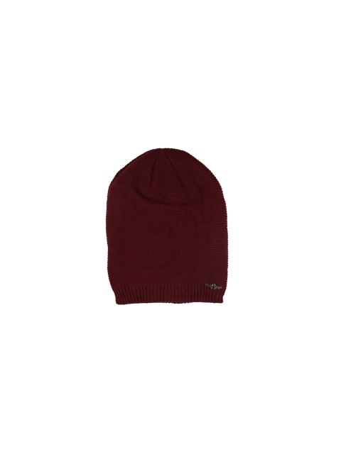 

iSWEVEN Unisex Red Solid Beanie