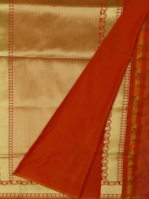 

Pothys Gold-Toned Solid Pure Silk Saree