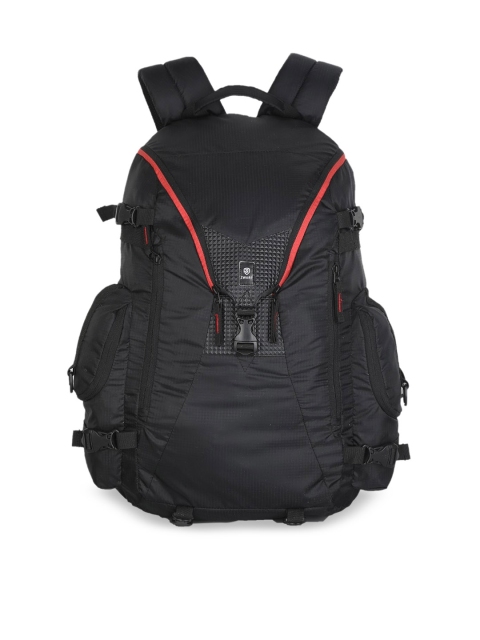 

Zwart Unisex Black Solid Large Rucksack